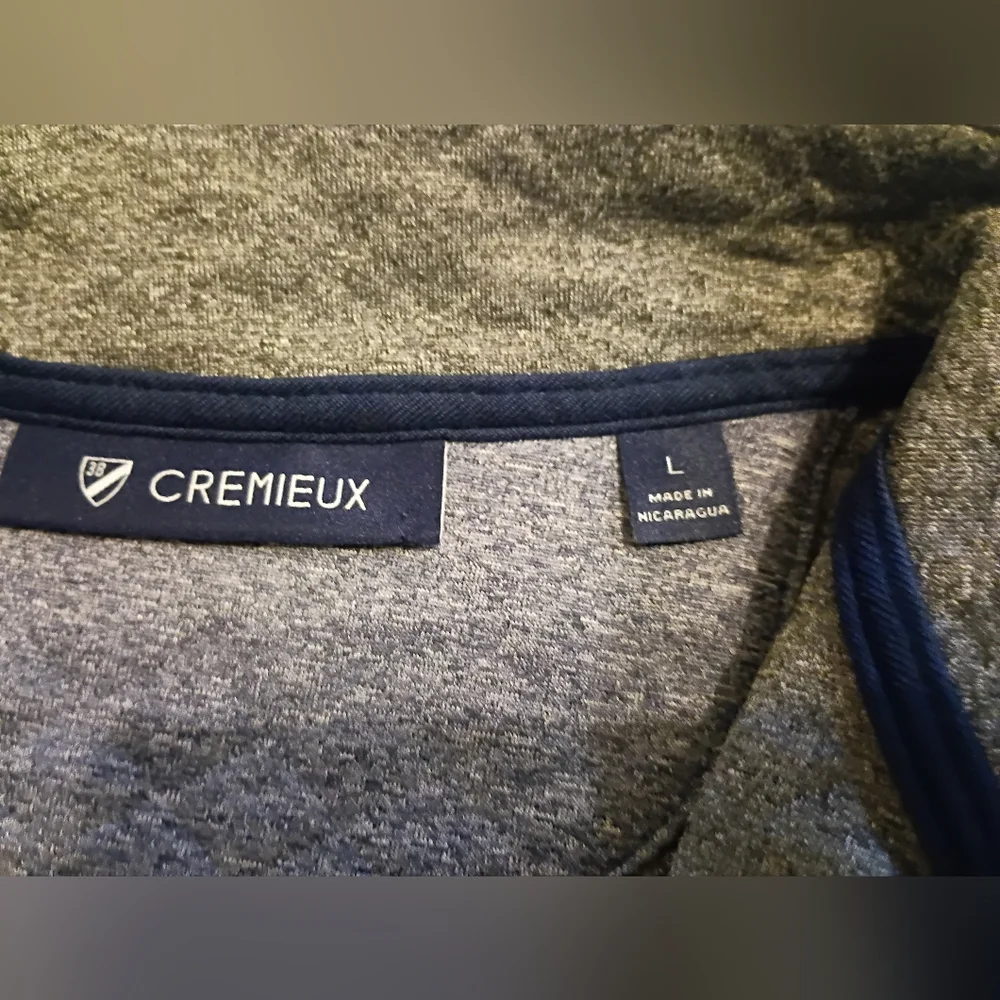 Daniel Cremieux Men's‎ Blue 1/4 Zip Quilted Pullover Sz L